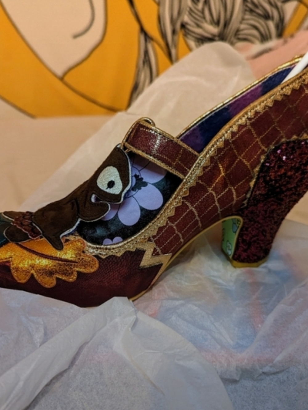 Irregular Choice Feeling Foxy Red Mary Jane Heels - Picture 5 of 6